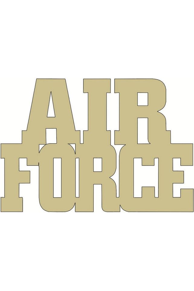 Air Force Wood Block Letters