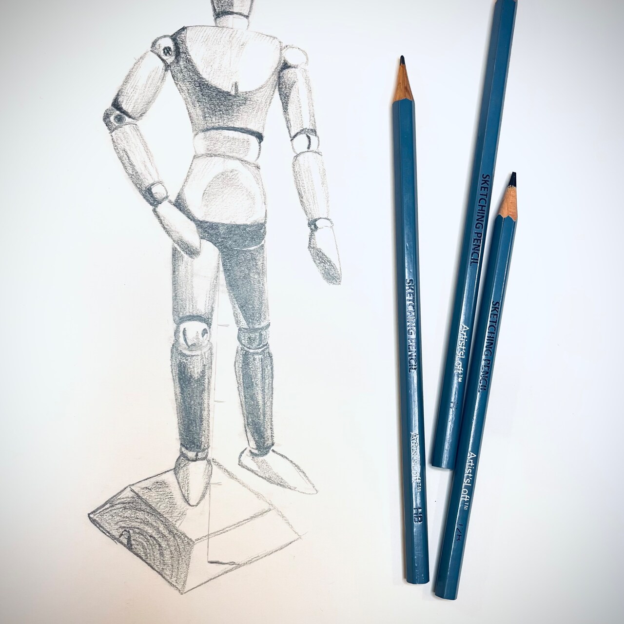 Figure Drawing 101: Understanding Movement & Body Proportions Using Male Manikin by Artist's Loft