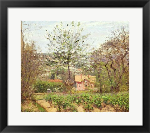 Framed Art The Cottage by Camille Pissarro Wall Decor 18x24 Artwork