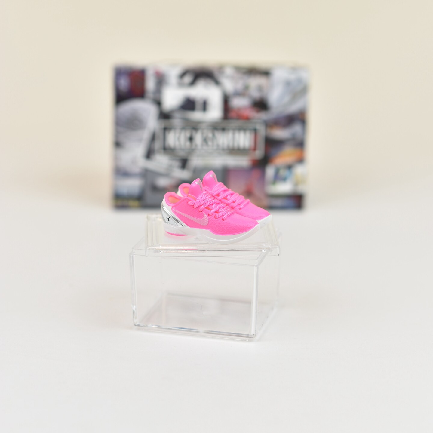 Handcrafted Painted 3D Mini Sneakers with Display Case | Kobe