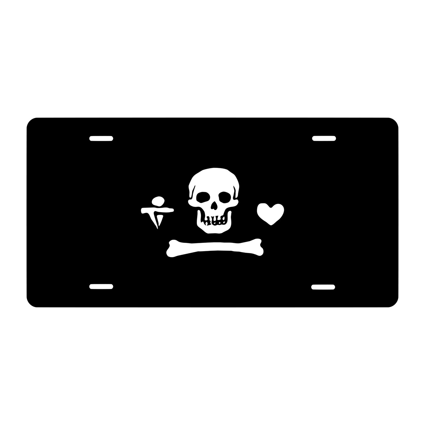 Skulls Novelty Metal License Plate | Smart Blonde Skulls Novelty Metal License Plate | Smart Blonde