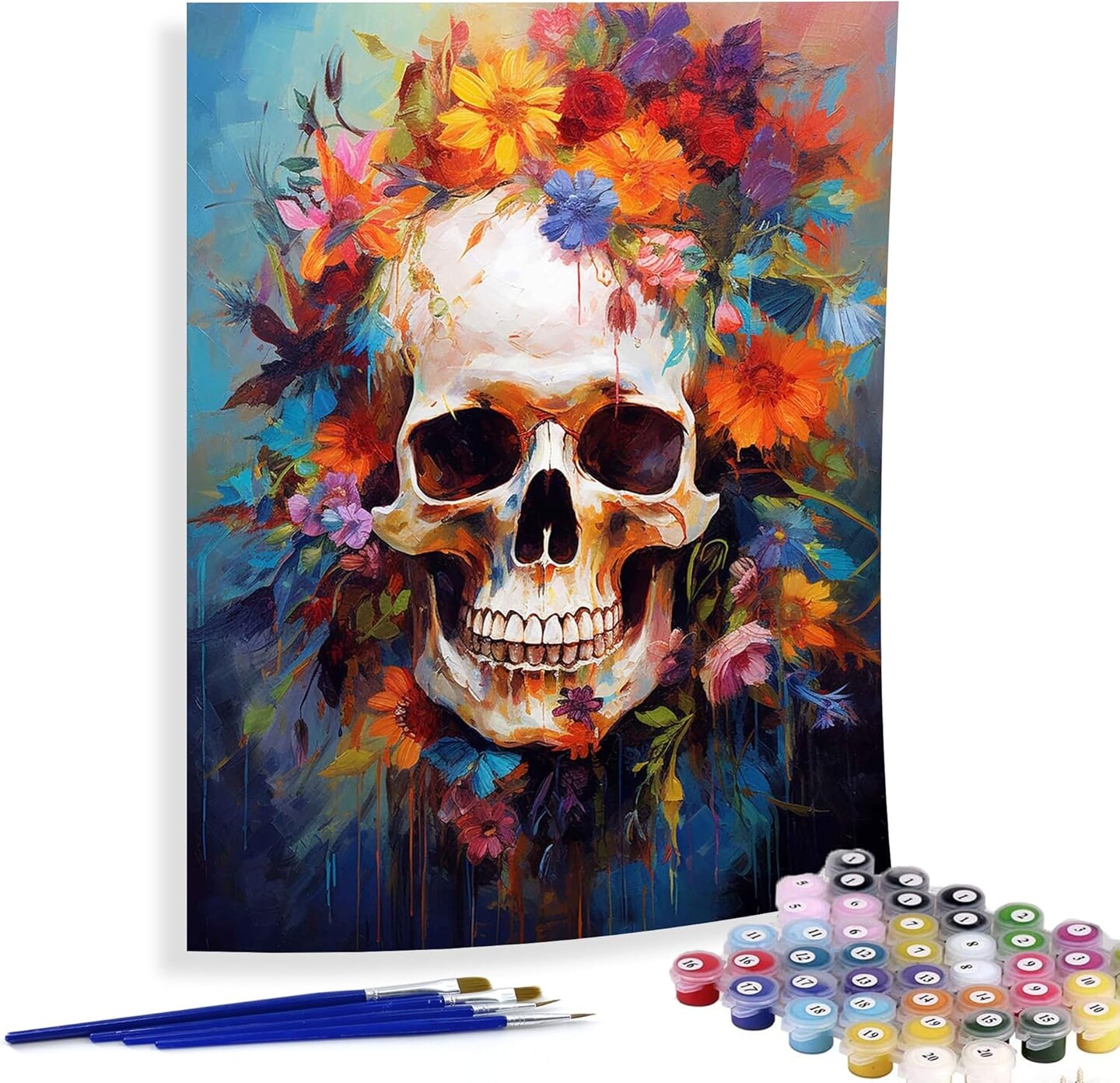 Paint by Numbers Kits for Adults Skeleton