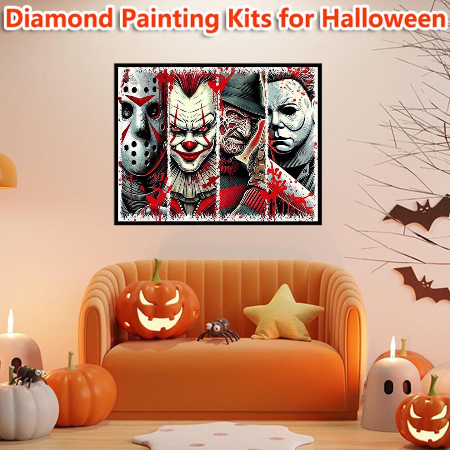 Horror Movie Diamond Art Kits 12x16 Inch