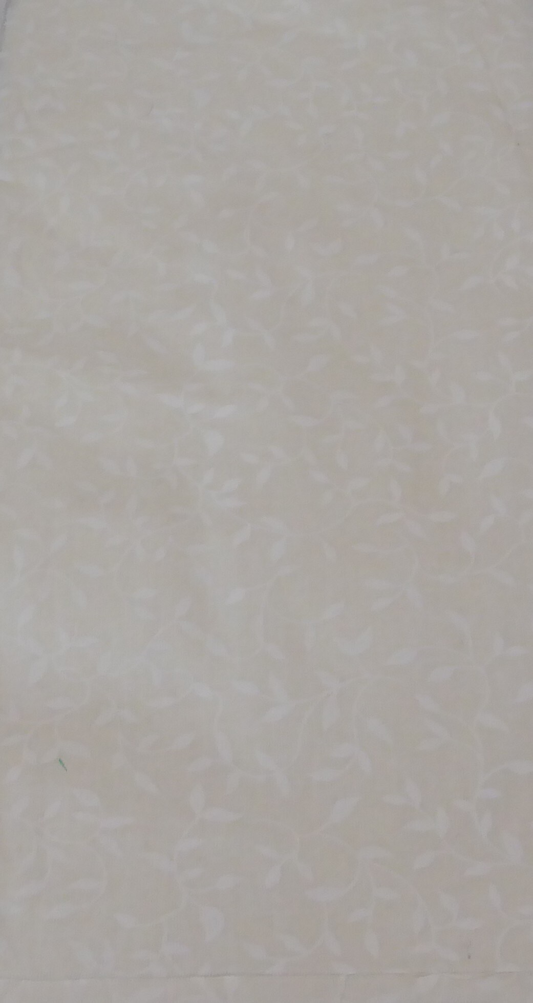Cream with Vine white on white cotton fabric by the yard -108 inches wide