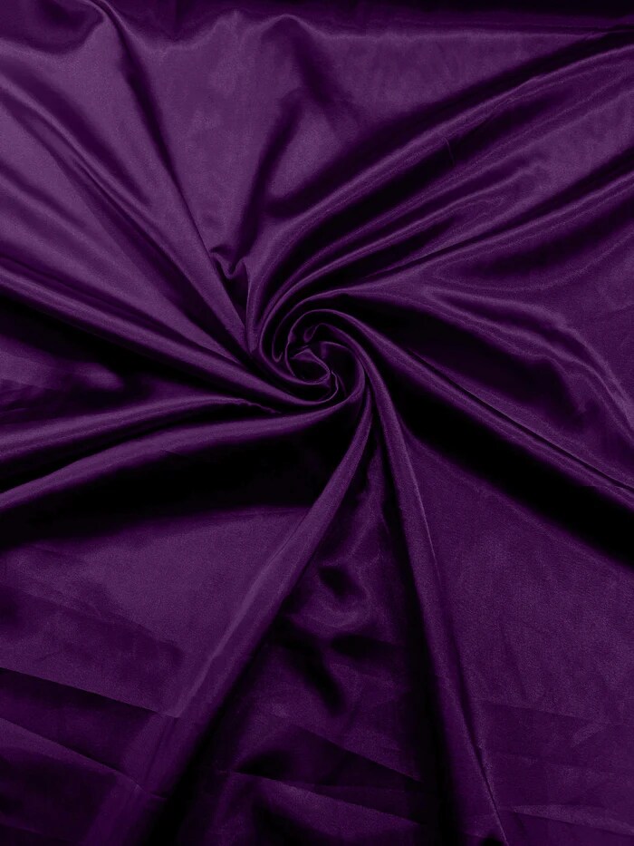 1 Yard Silky Stretch Charmeuse Satin Fabric Soft Hand For Lingerie & Skirts 58-60 inches Wide