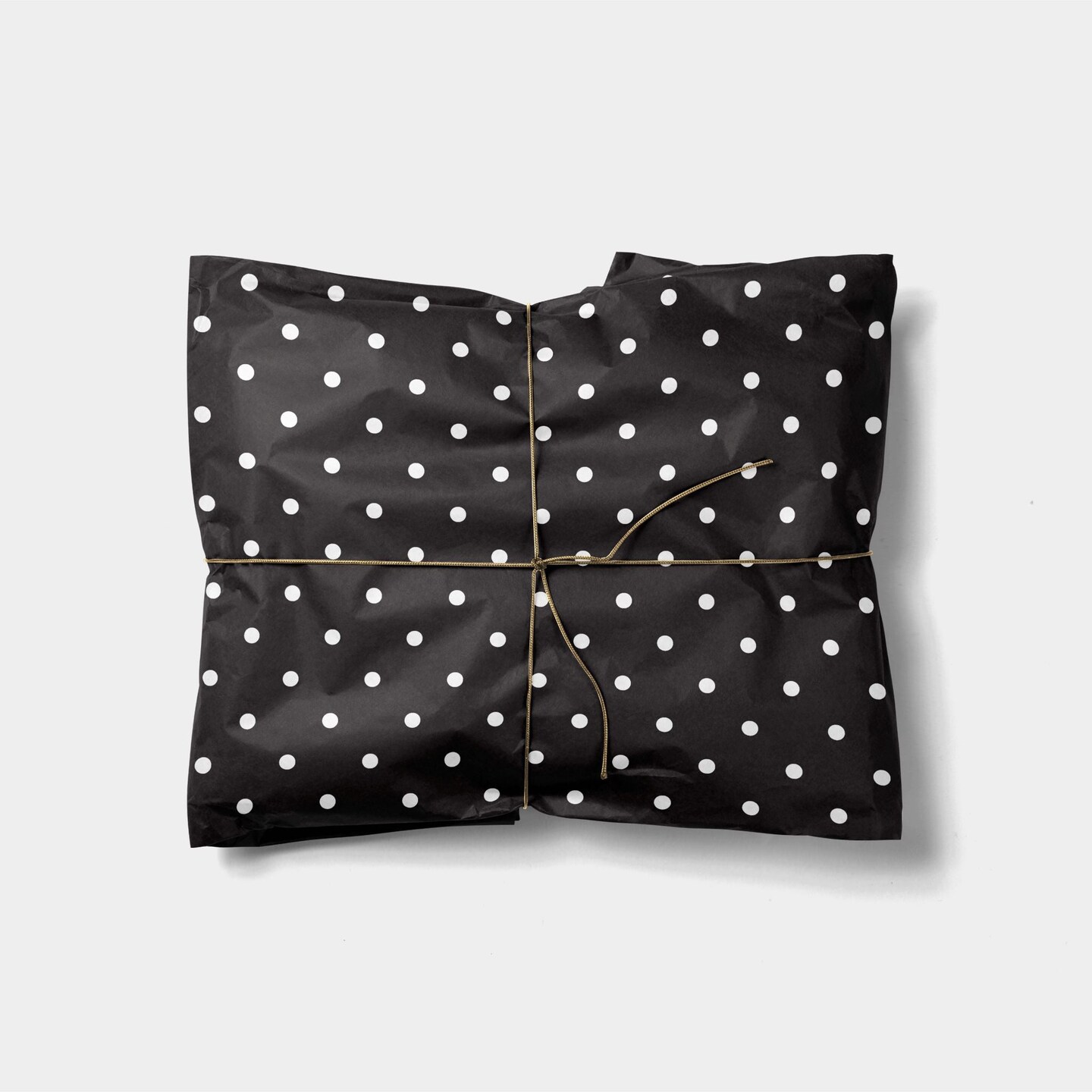Classic Black &#x26; White Polka Dots Gift Wrap II