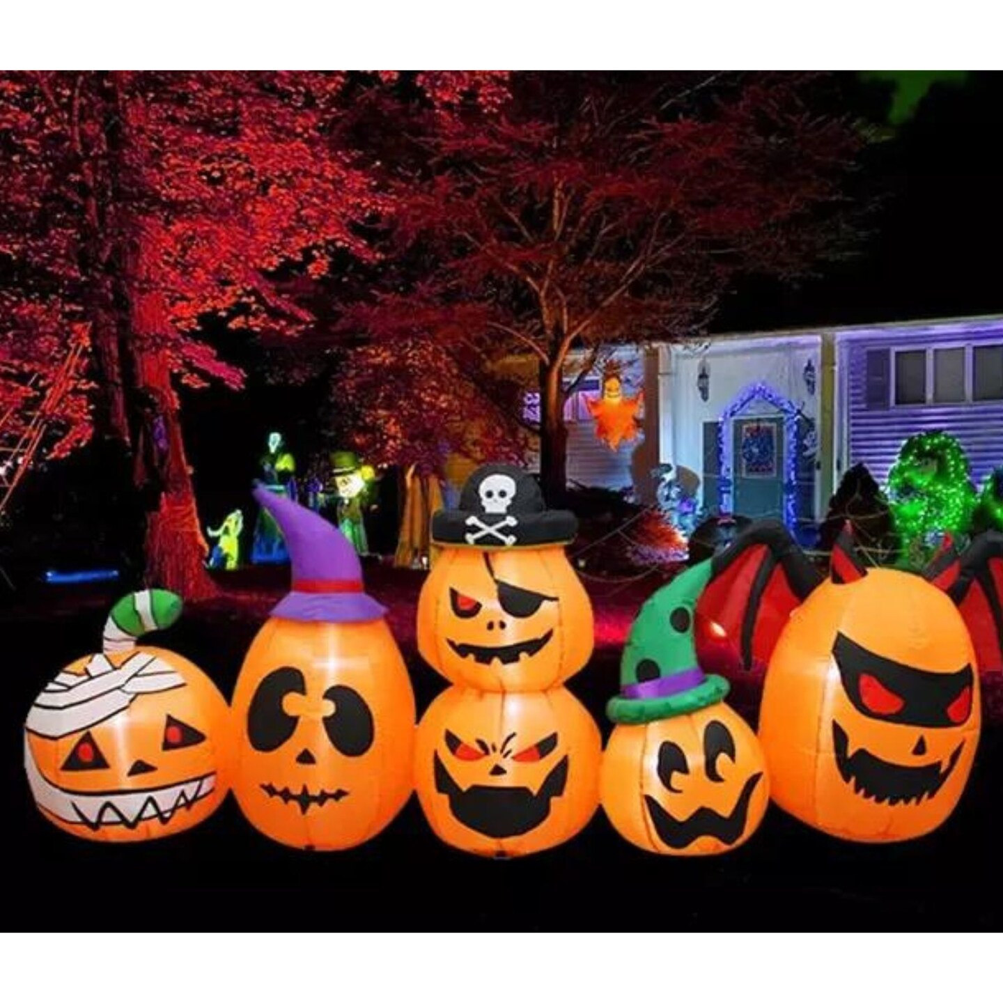 Kitcheniva Large Halloween Outdoor Inflatables With LED Lights