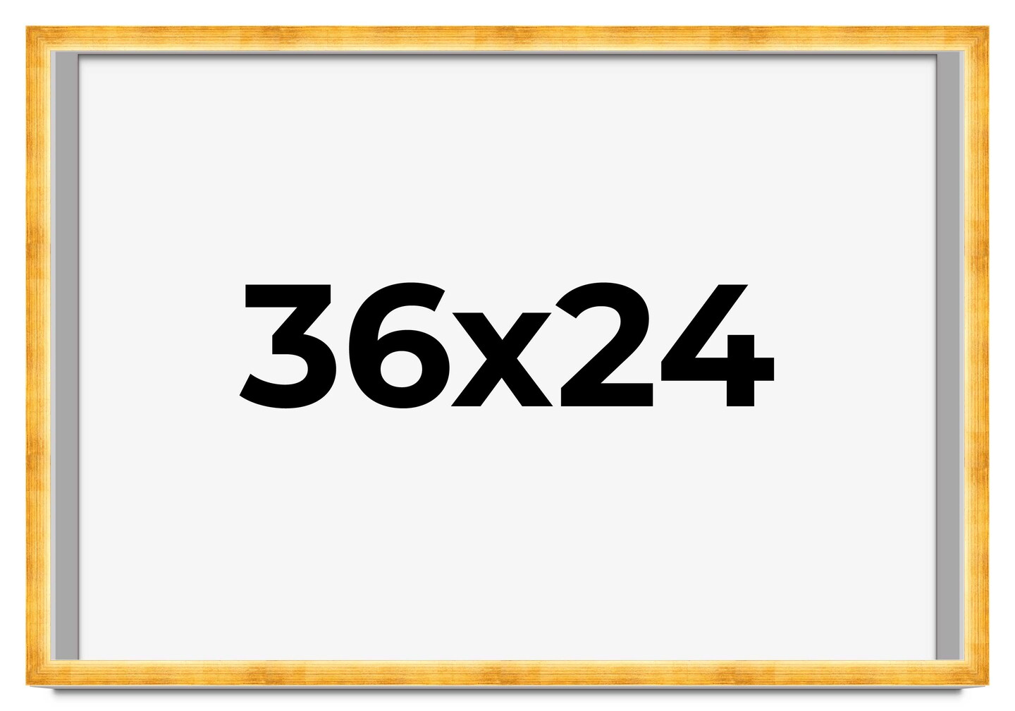 24x36 Minimalist Shadow Box Picture Frame with UV-Resistant Acrylic & Acid Free Backing, Available in 5 Finishes - Black, Brown, Gold, Silver, White
