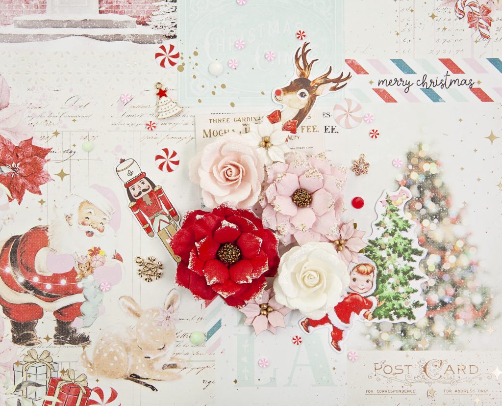 Prima Marketing Christmas Candy Cane Lane Bundle by Frank Garcia Collection Bundle Scrapbooking Journal Scrapbook Supplies Material Craft Notebooks Decoupage Album Art Journaling