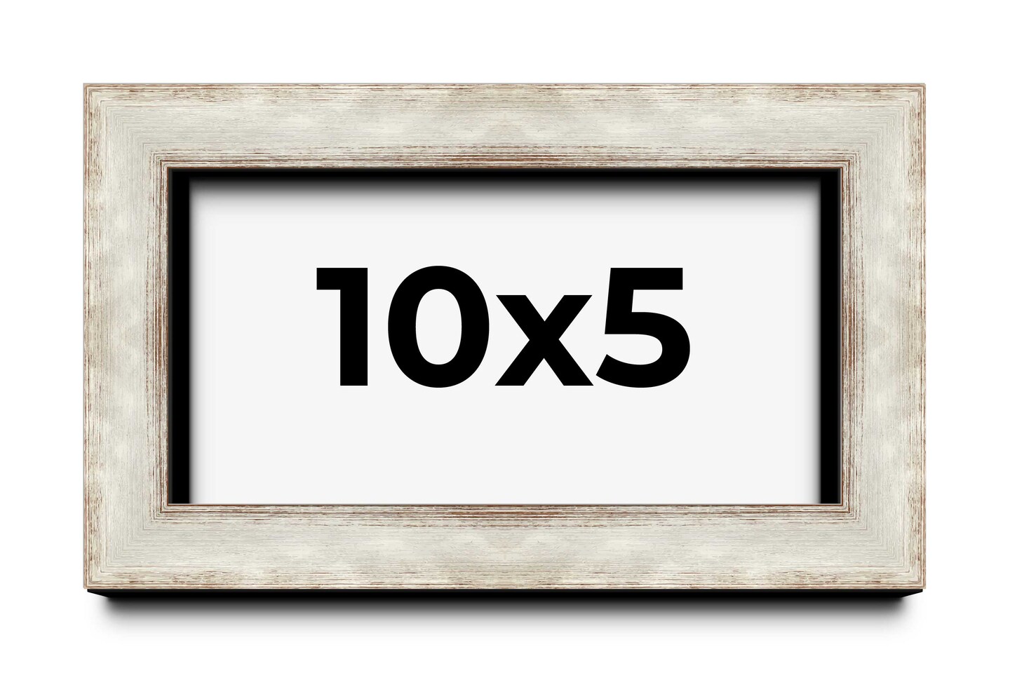 Panoramic Modern Shadow Box 1.5" Depth Silver Frame - UV Acrylic, Backing, Hanging Hardware