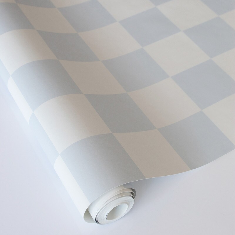 Tempaper Checkmate Peel and Stick Wallpaper Periwinkle Check