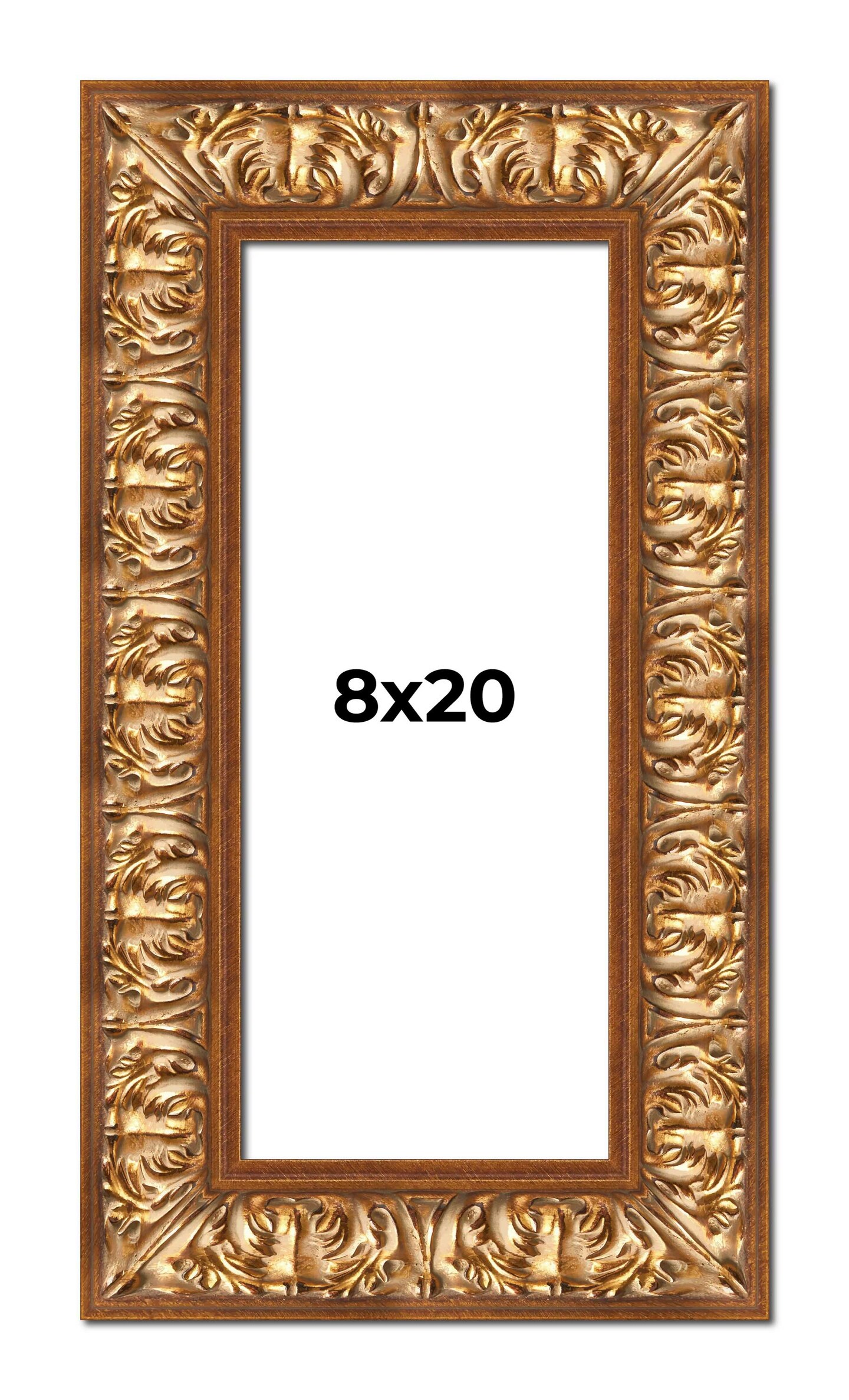 8x20 Modern Shadow Box 1&#x22; Depth Picture Frame with UV-Resistant Acrylic &#x26; Acid Free Backing, Available in 4 Finishes - Black, Brown, Gold, White