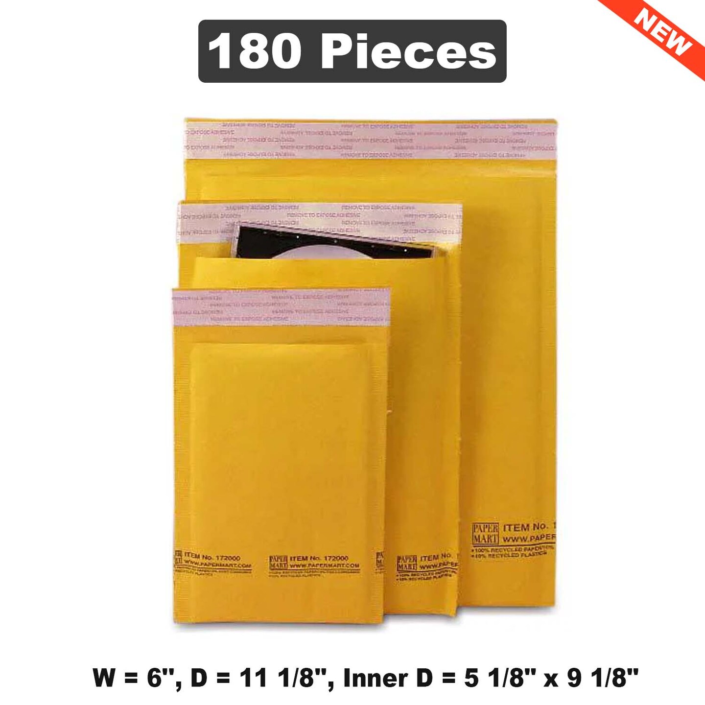 Efficient Shipping & Packing Boxes W6",D 11 1/8" for Secure and Space-Saving Packaging