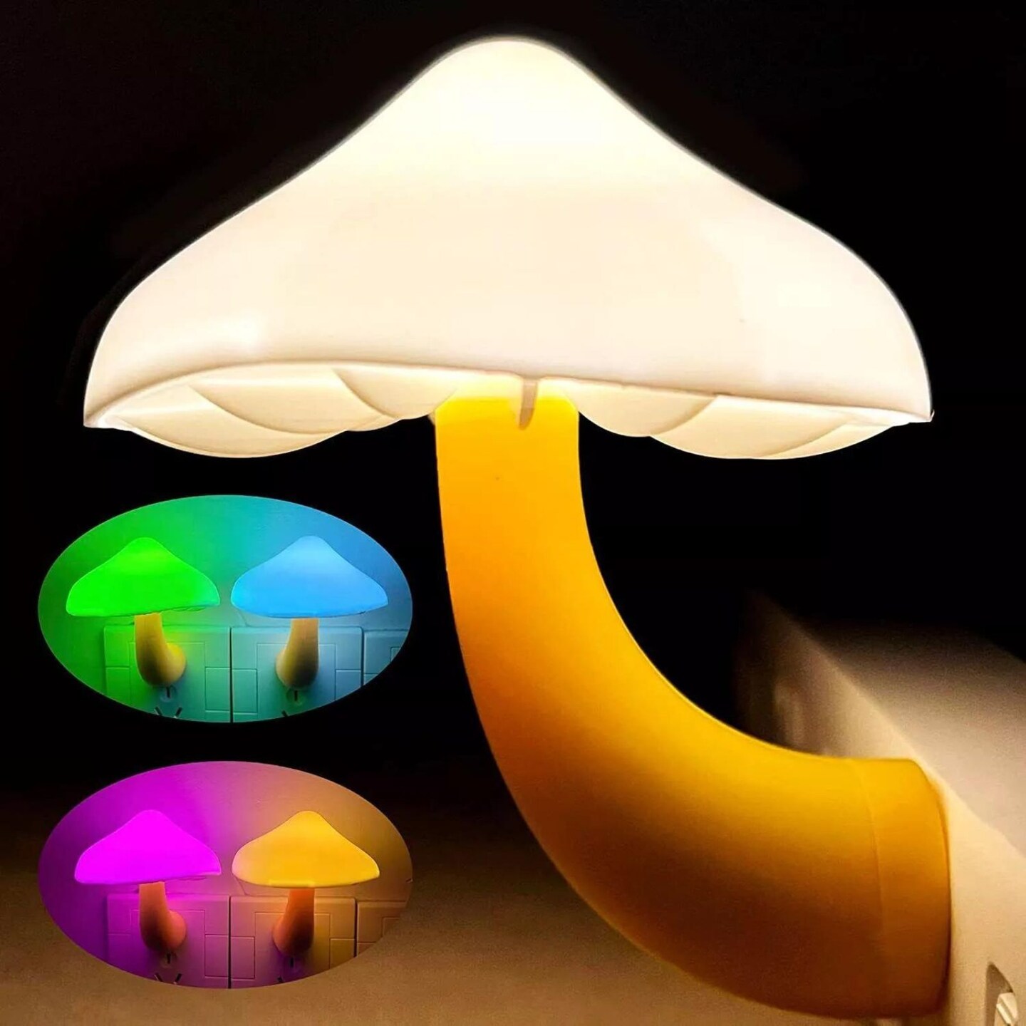 Kitcheniva Mushroom Gradient LED Night Light Sensor Lamps