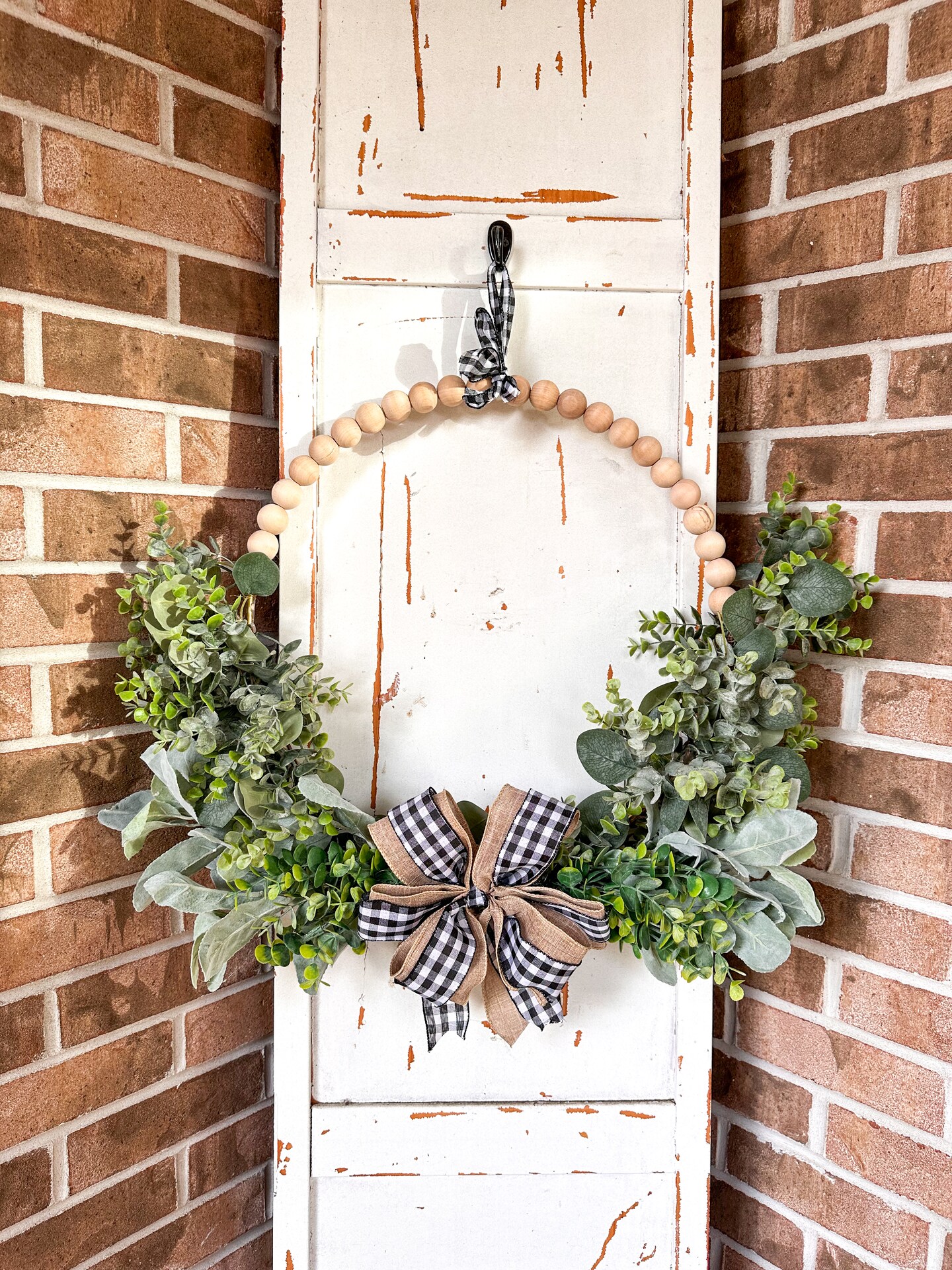 Year Round Lambs Ear & Eucalyptus Wreath, Farmhouse Decor, popular Mixed Greenery Wreath, Lambs Ear and Eucalyptus Wreath