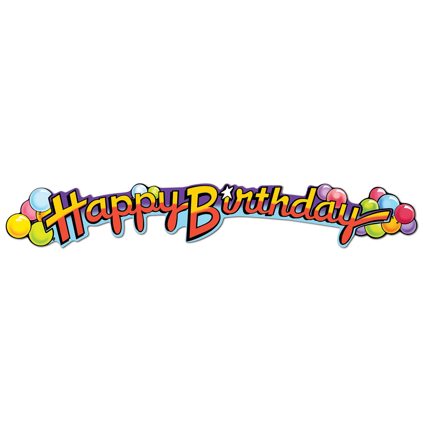 Beistle 35in. Standard Happy Birthday Streamer - 12 Pack