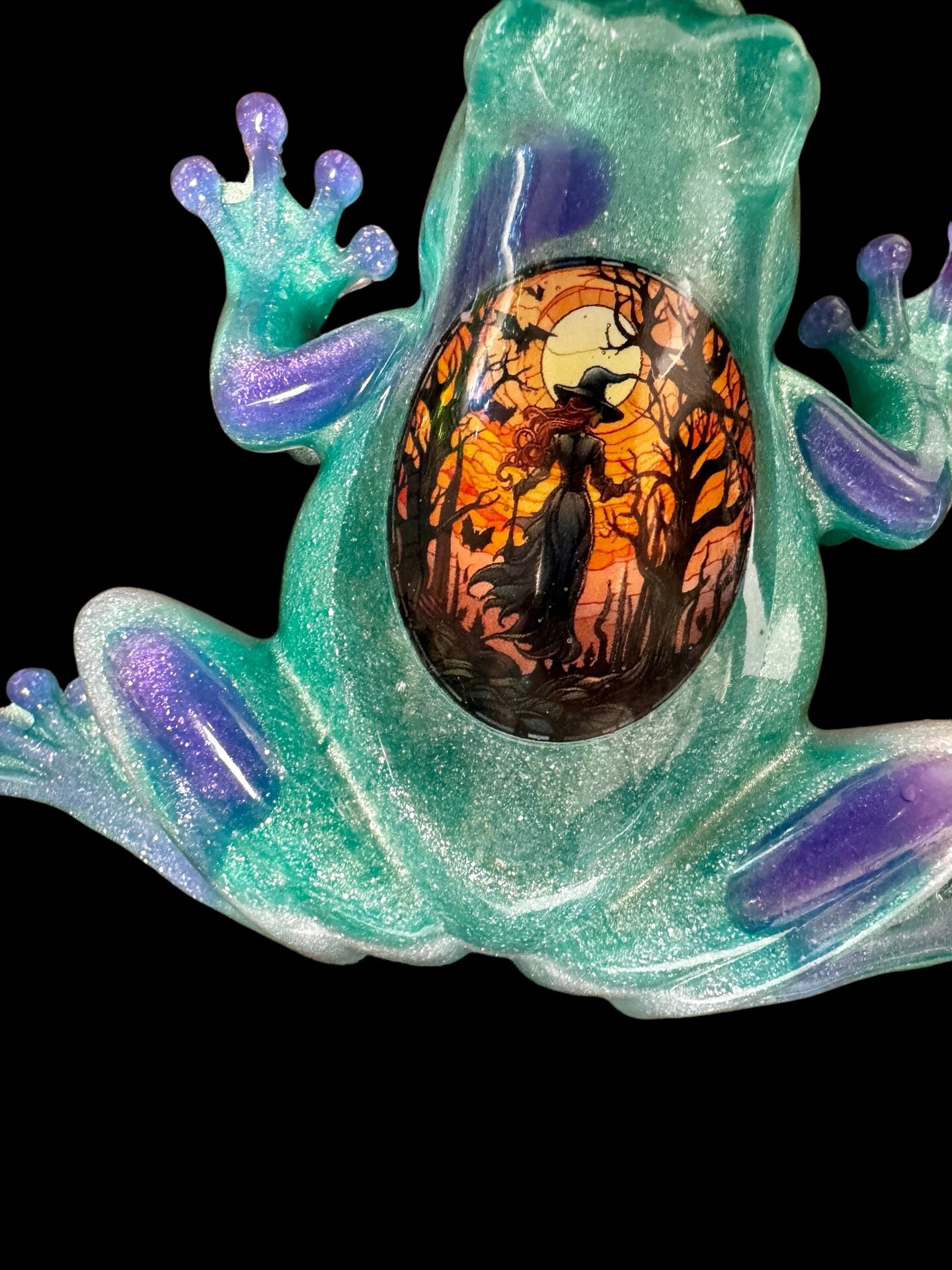 Handmade Resin Frog Art with Mystical Inlays | MakerPlace by Michaels