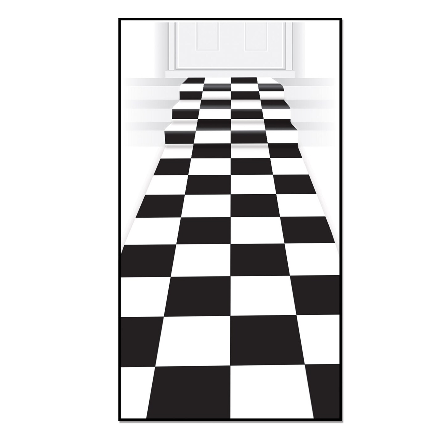 Beistle 24in. x 10Feet Checkered Runner - 6 Pack