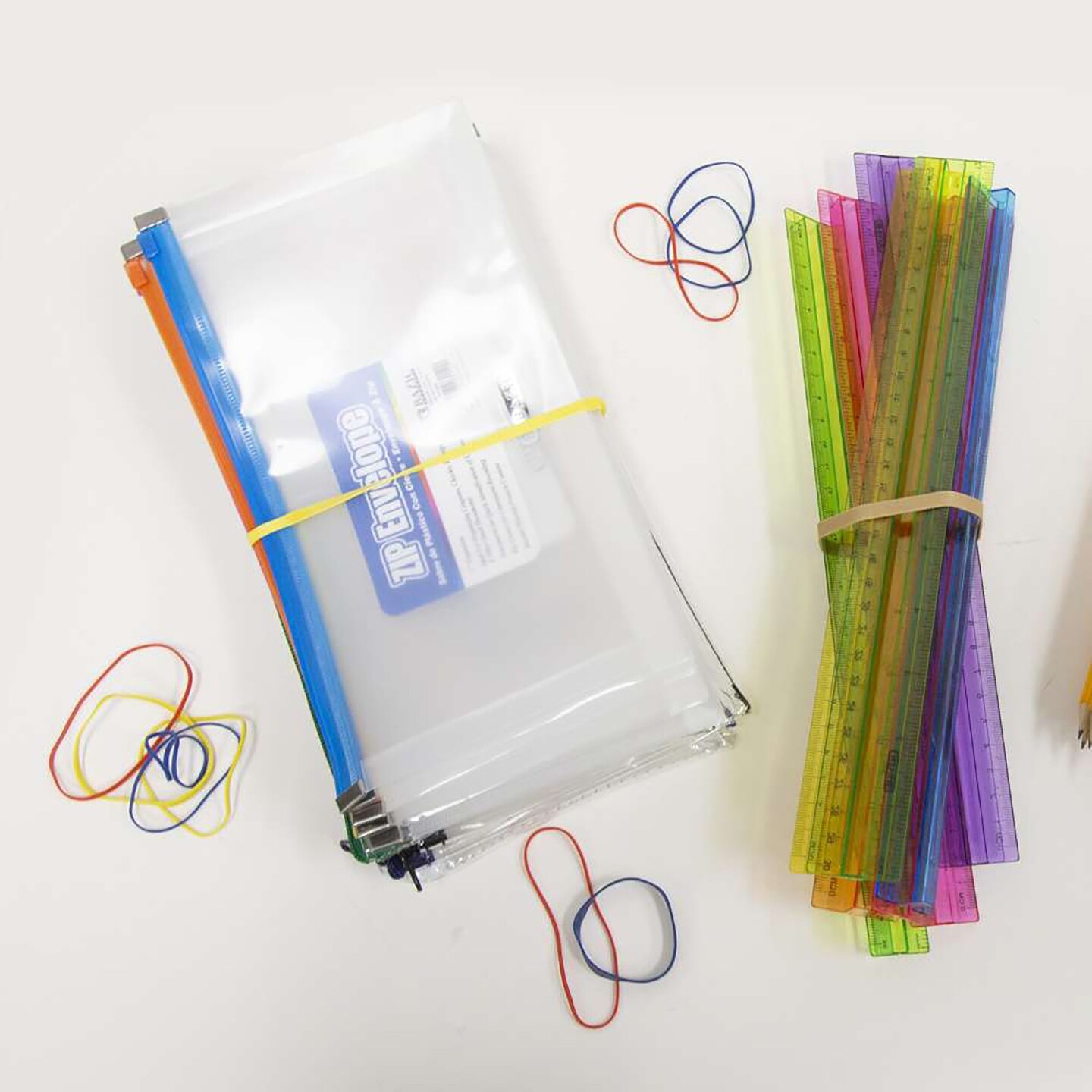 Rubber Bands, Assorted Sizes &#x26; Colors, 2oz./56.70g Per Pack, 6 Packs