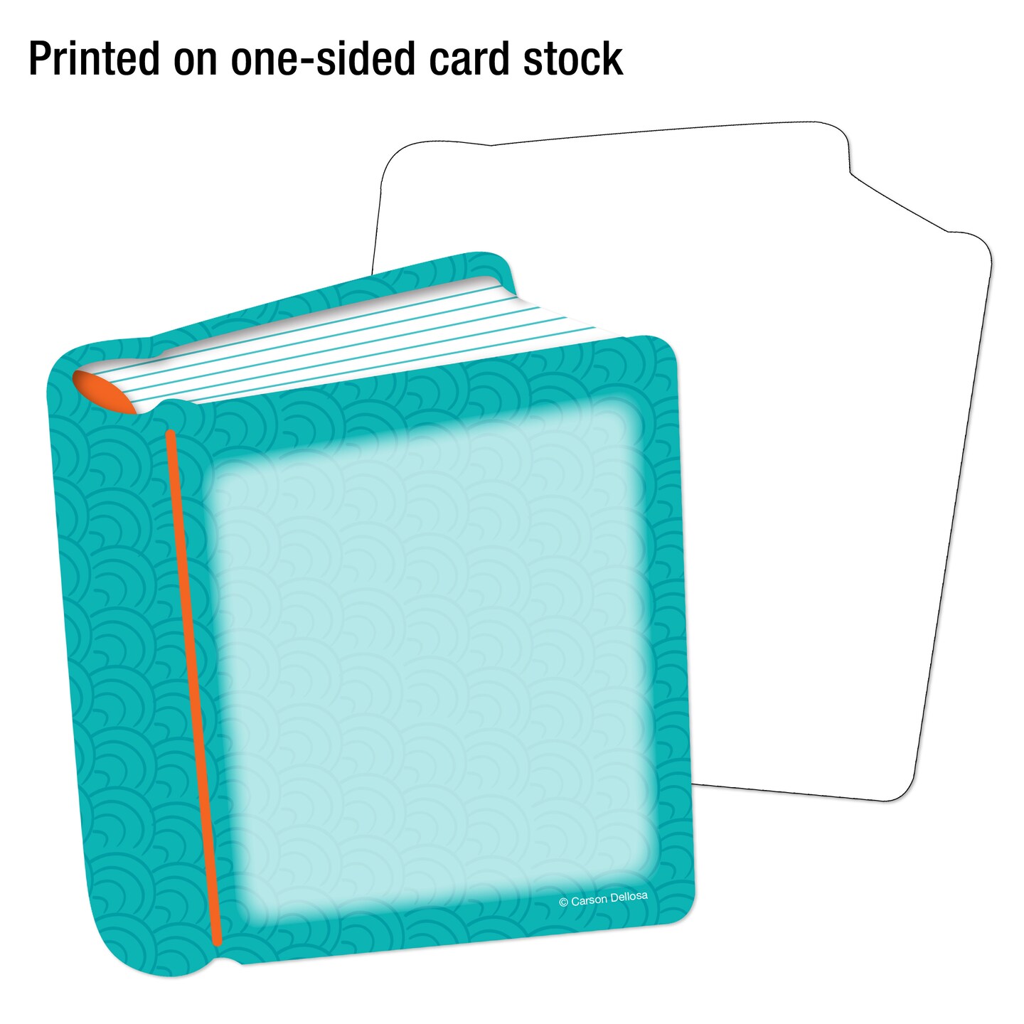 Carson Dellosa 36-Piece Book Cutouts, Colorful Cardstock Library Decor for Back to School, Bulletin Board, Posterboard, Name Tags, Labels, and Classroom Decorations