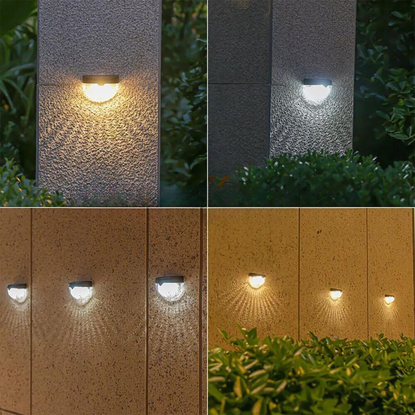 Kitcheniva Solar LED Deck Lights Waterproof Wall Light 2 Pcs