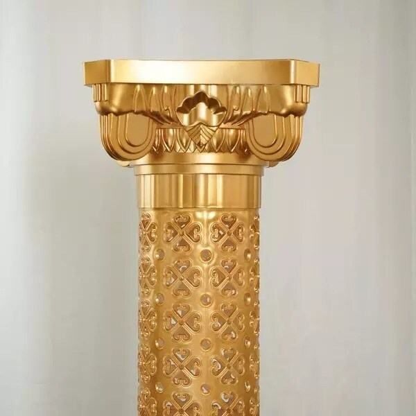 4 Gold 40" Adjustable Roman Decorative Columns Pedestal Stands Party Supplies