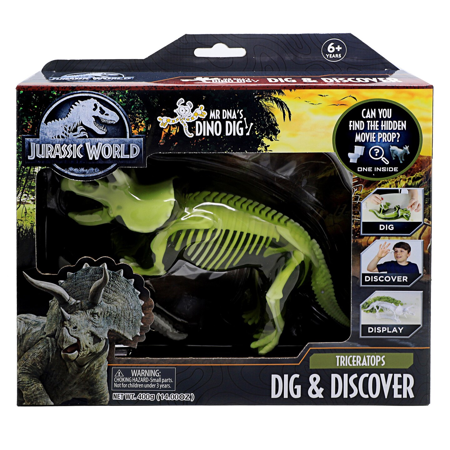 Jurassic World Mr DNA&#x27;s Dino Dig Discover Toy - Triceratops