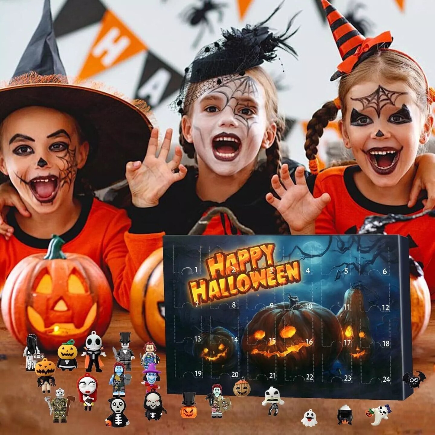 Kitcheniva 2024 Halloween Advent Calendar 24Pcs Halloween Countdown Figures