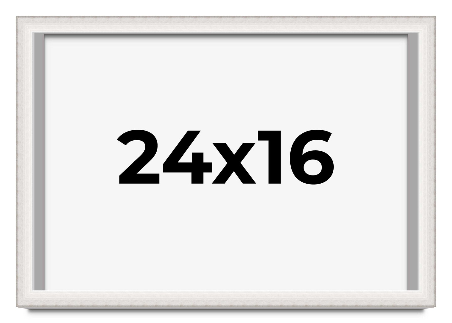 16x24 Shadow Box 1.5" Depth Picture Frame with UV-Resistant Acrylic & Acid Free Backing, Available in 5 Finishes - Black, Brown, Gold, Silver, White