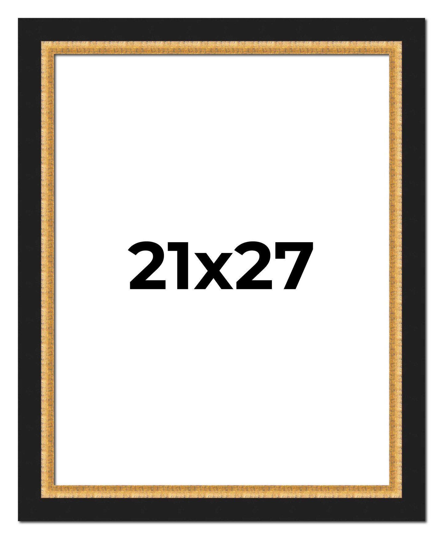 21x27 Embellished Picture Frame with UV-Resistant Acrylic &#x26; Acid Free Backing, Available in 3 Finishes - Black, Brown, Gold