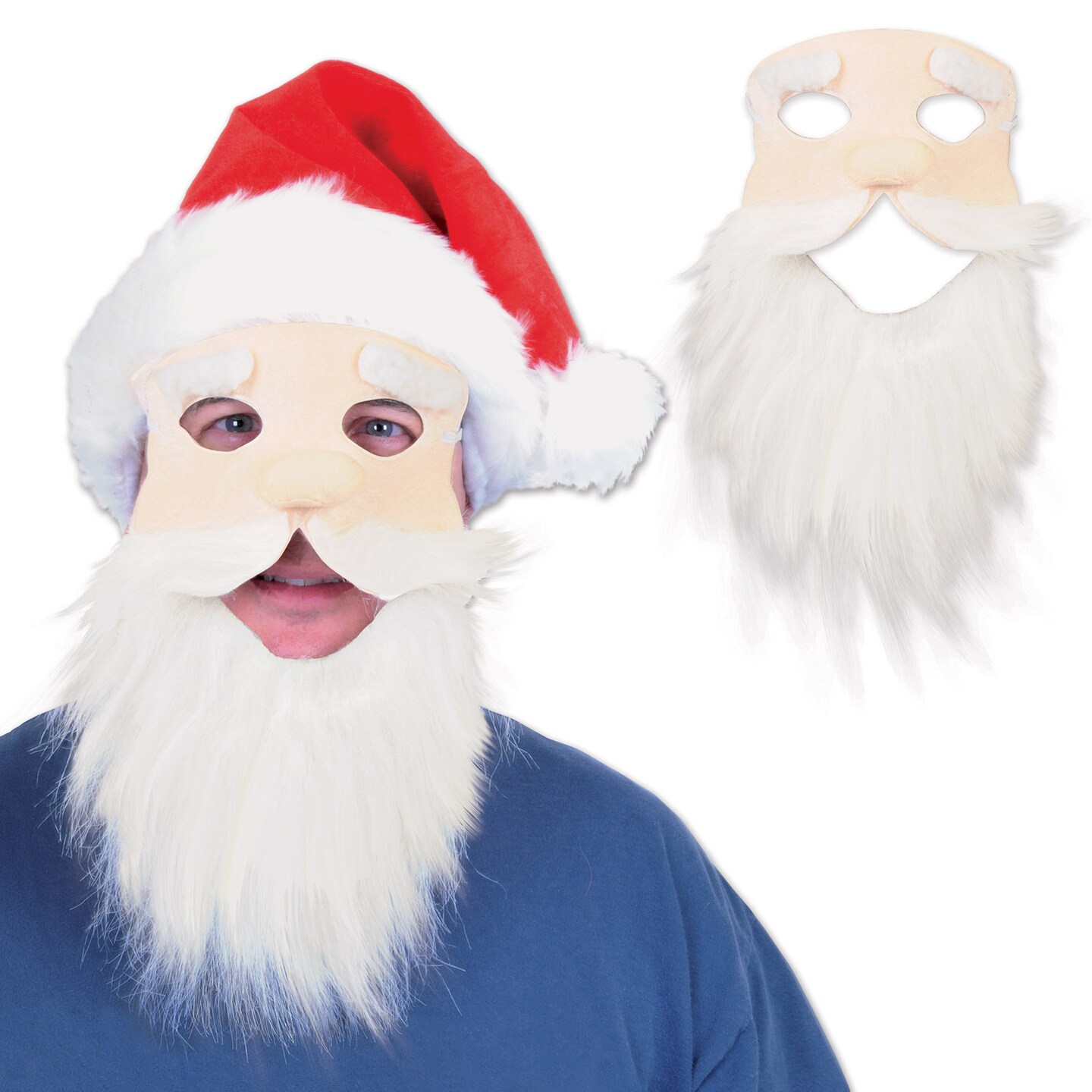 Beistle Santa Mask - 12 Pack