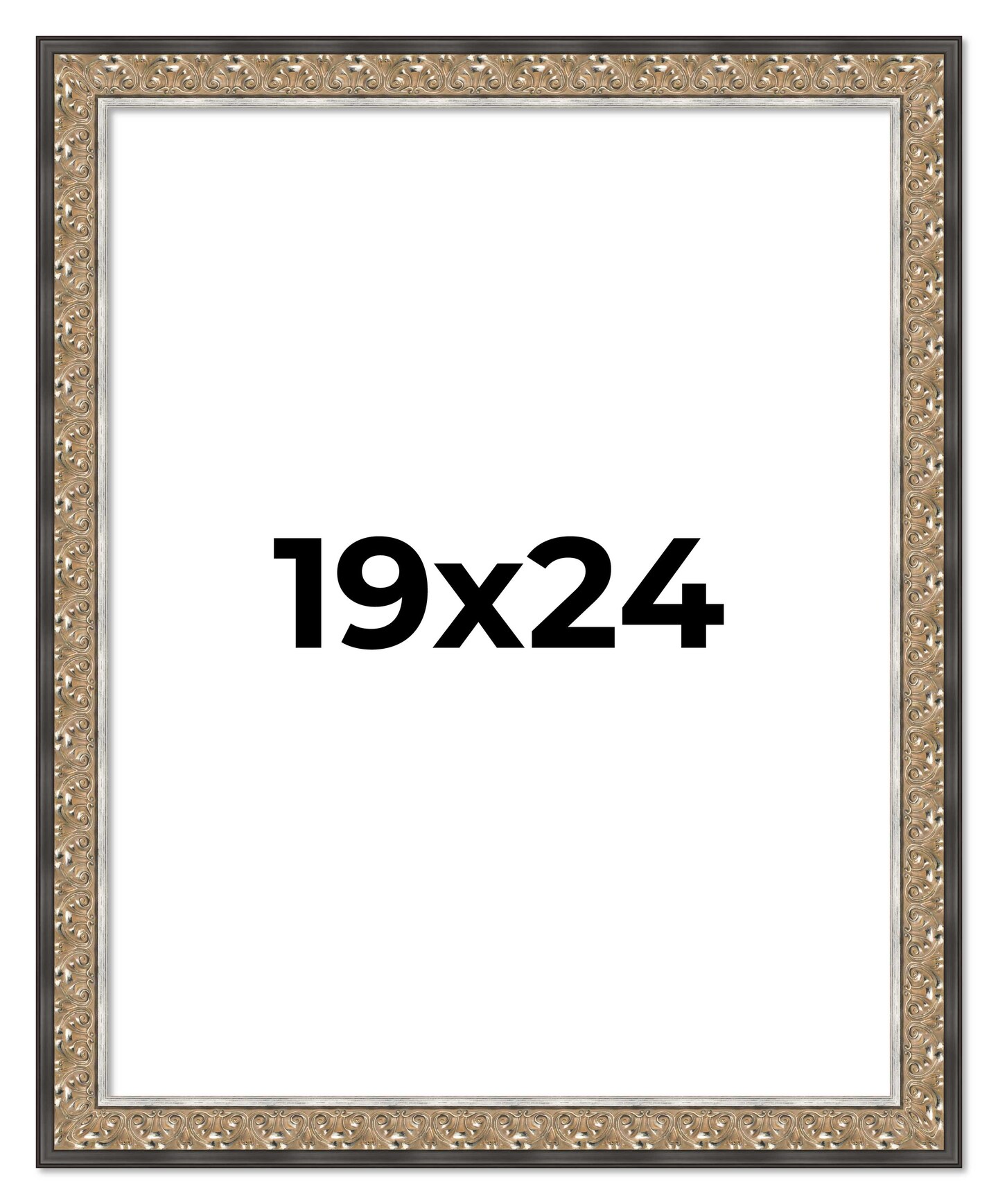Ornate Silver Picture Frame - UV Acrylic, Foam Board Backing