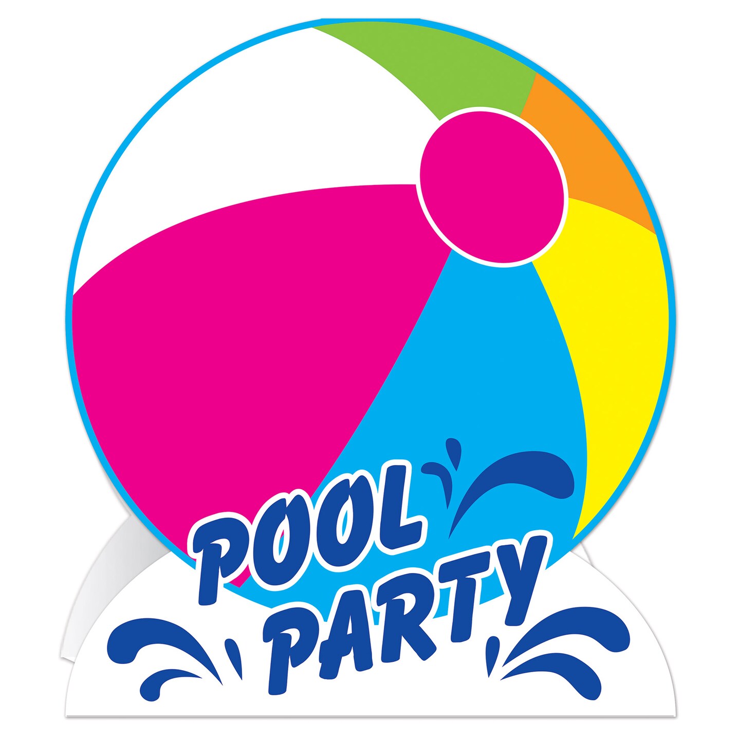 Beistle 10in. 3-D Pool Party Centerpiece - 12 Pack