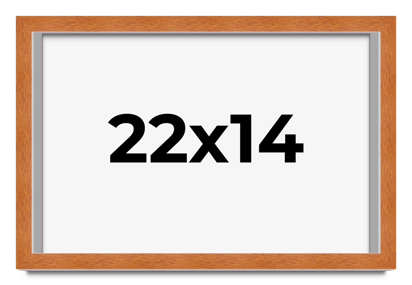 14x22 Modernist Picture Frame with UV-Resistant Acrylic & Acid Free Backing, Available in 3 Finishes - Black, Brown, and White