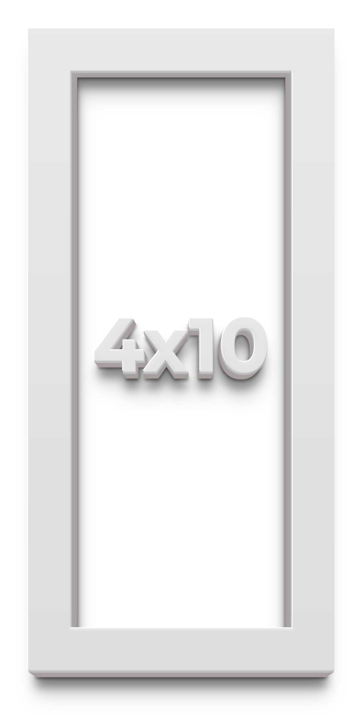 Panoramic Shadow Box 1" Depth White Picture Frame - UV Acrylic, Backing, Hanging Hardware