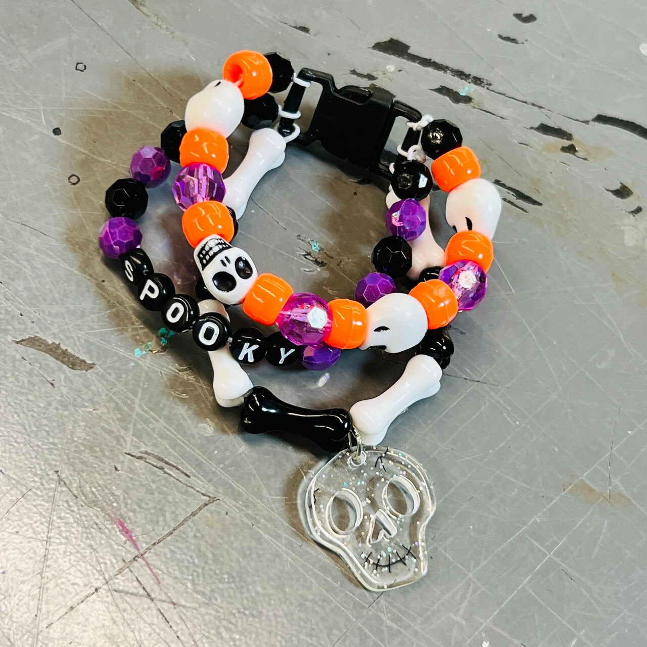 Kids Club: Multi-Strand Halloween Bracelet