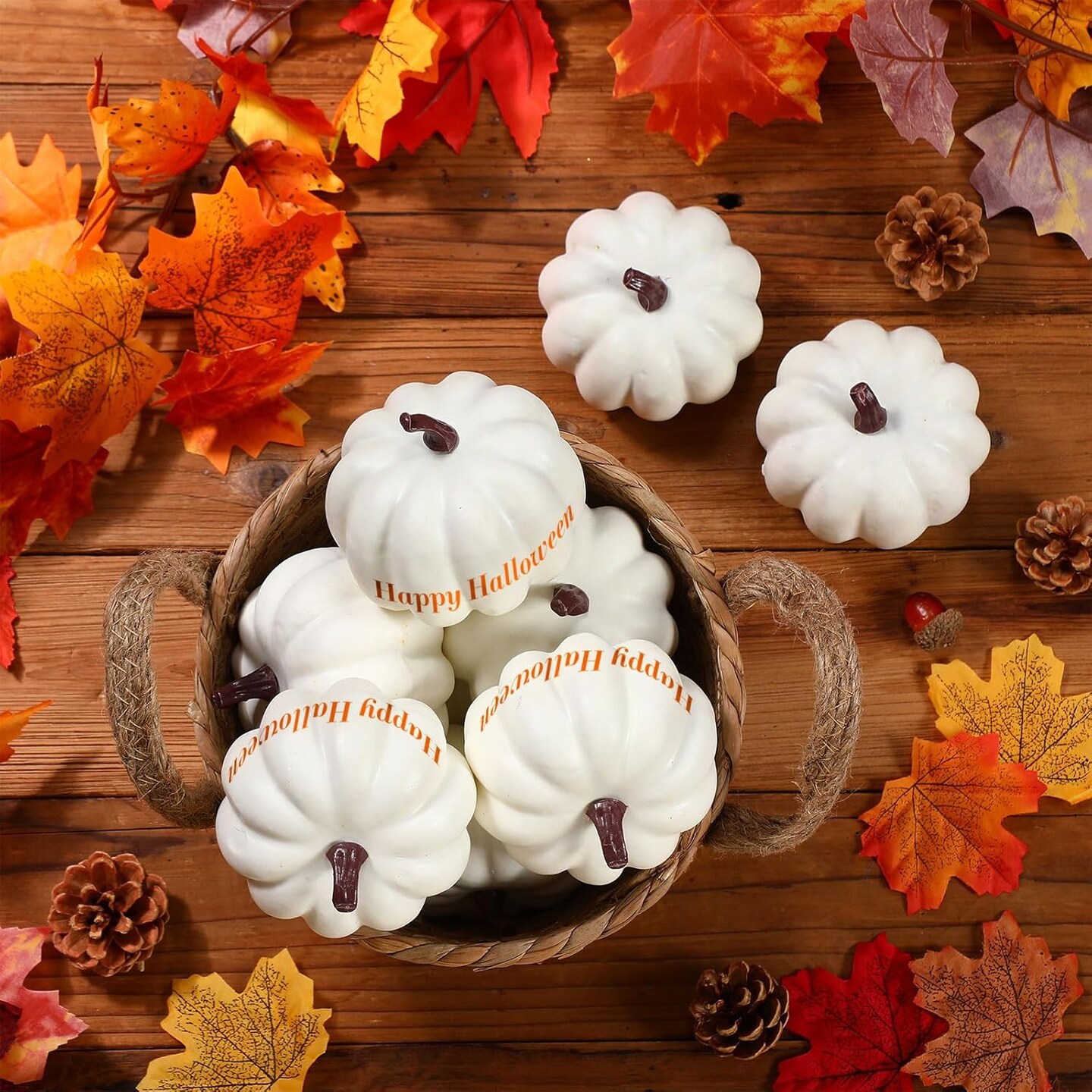 4 Inch Fall Harvest Artificial Pumpkins Crafts Rustic Decorative