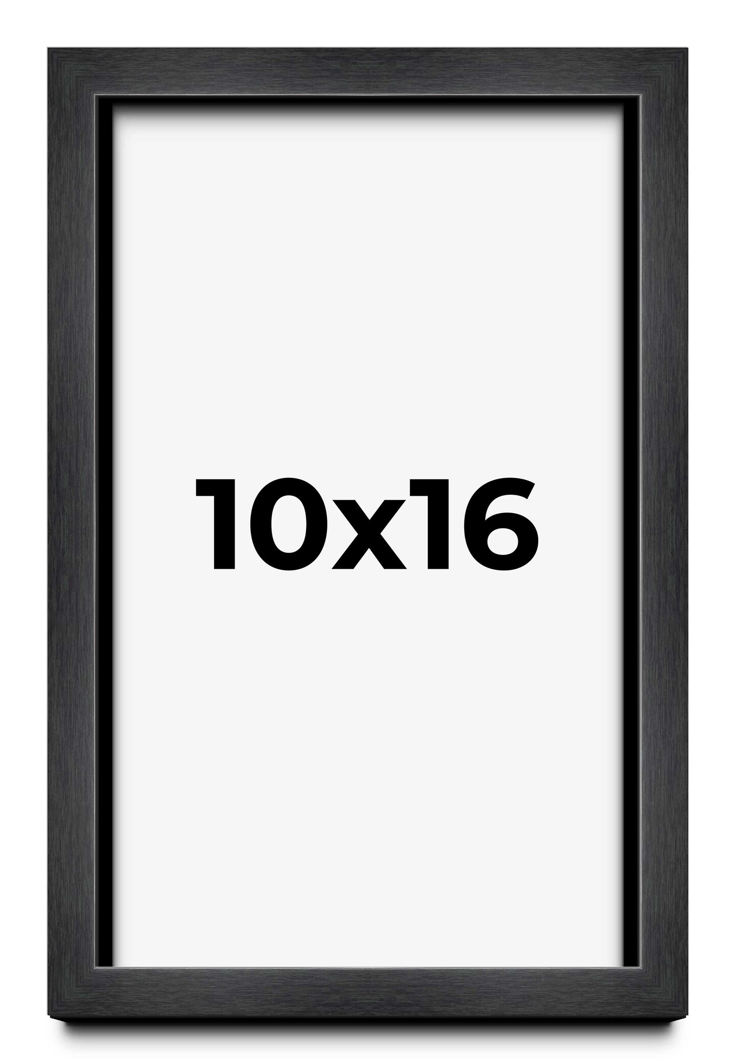 Shadow Box 1&#x22; Depth Grey Picture Frame - UV Acrylic, Backing, Hanging Hardware