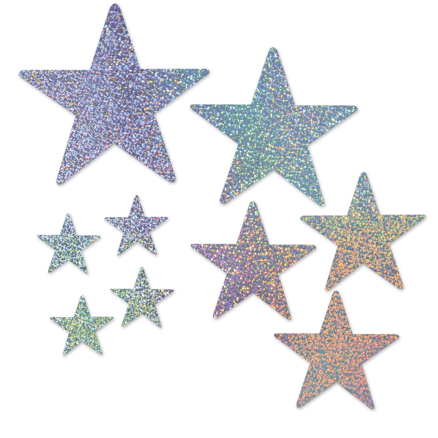Beistle Packaged Star Cutouts - 12 Pack
