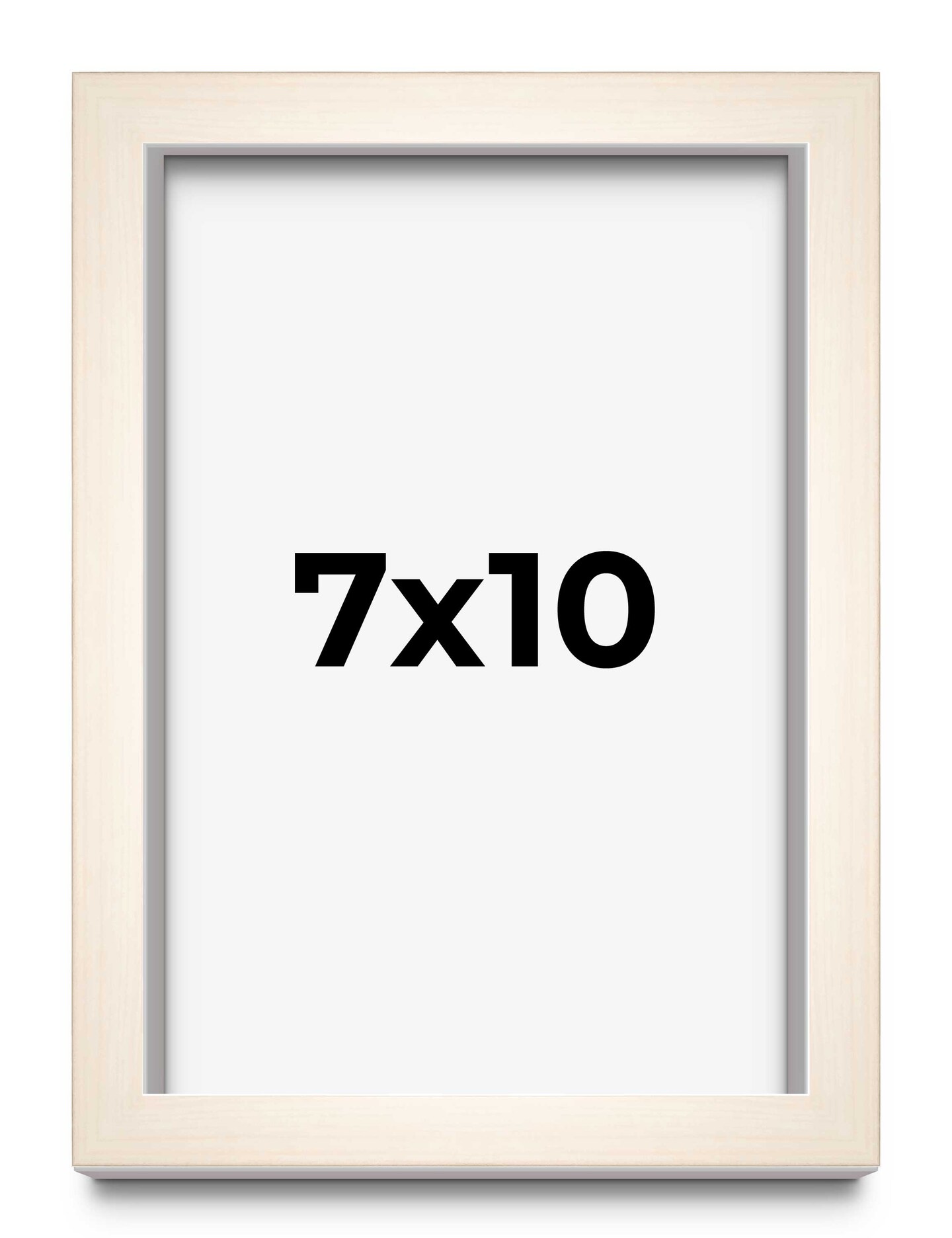 Photo Size Minimalist White Picture Frame - UV Acrylic, Foam Board Backing, Hanging Hardware