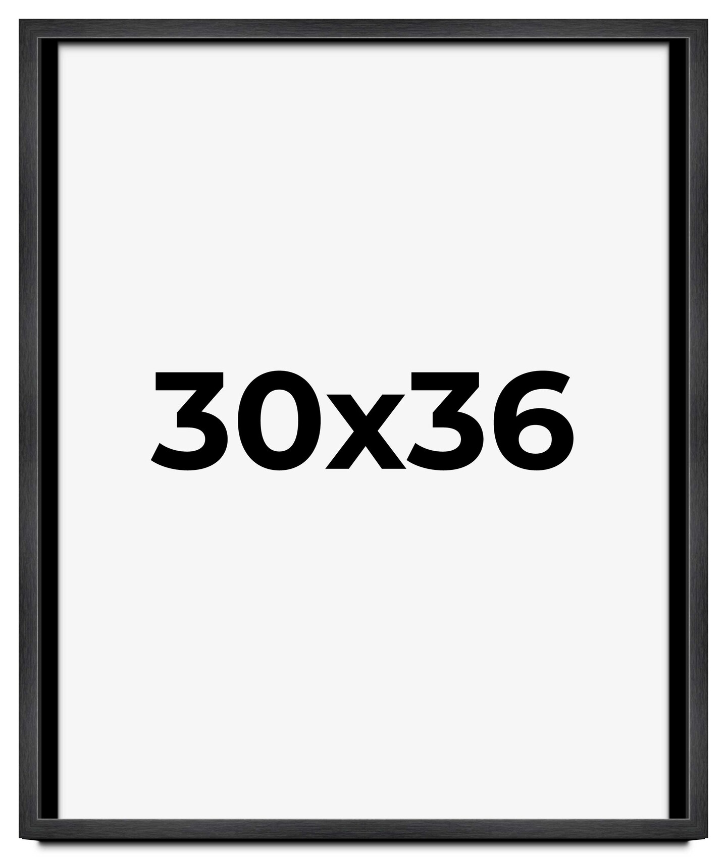 Shadow Box 1" Depth Grey Picture Frame - UV Acrylic, Backing, Hanging Hardware