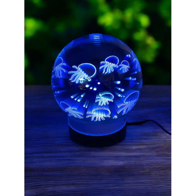 Sphere Diffusers For Essential Oils 3D Glass Art -Jellyfish- Oil Diffuser With Alternating Colors