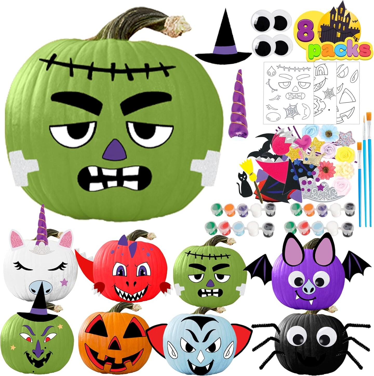 Klever Kits Halloween Pumpkin Decorating Kit