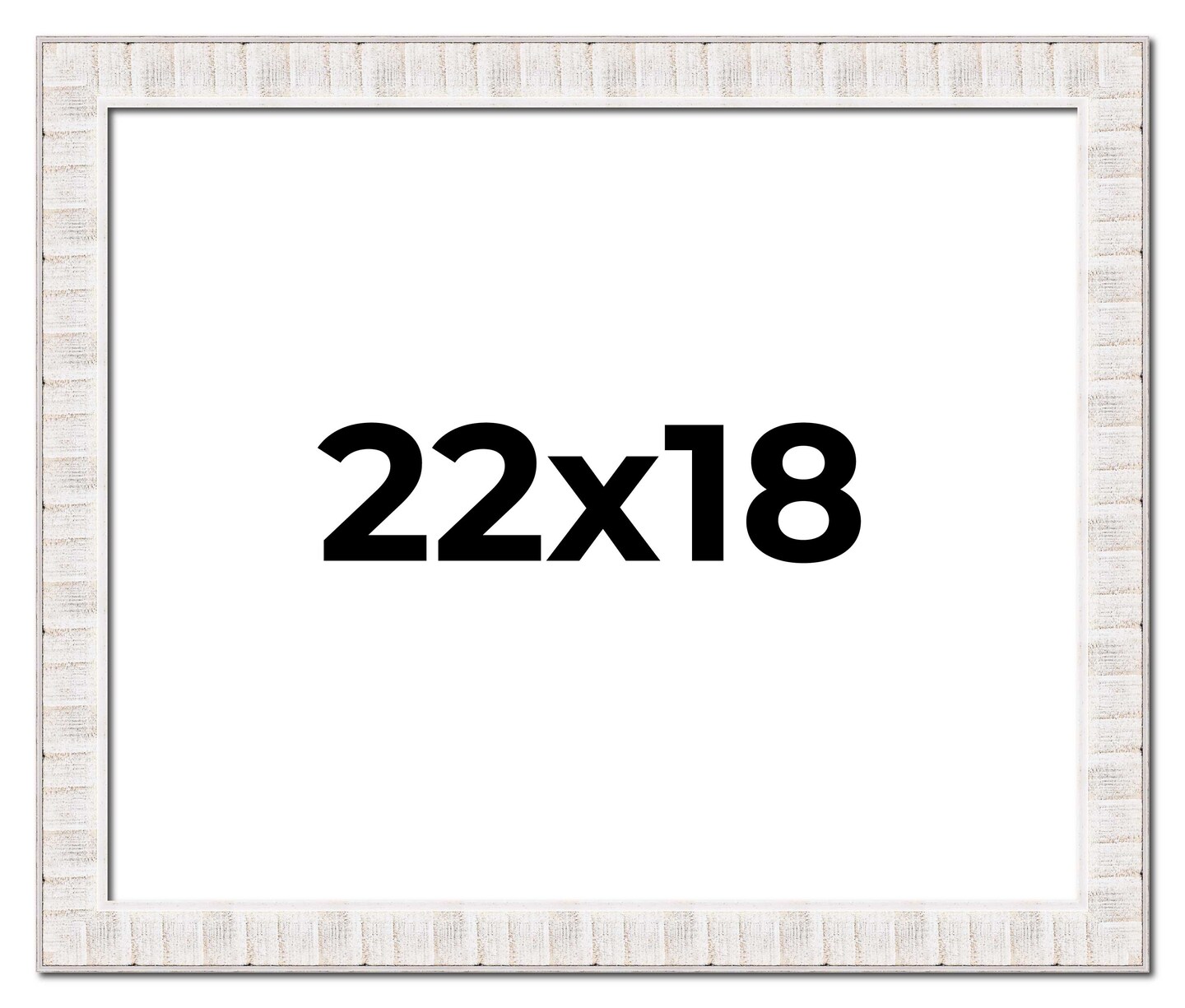 Sculpted White Picture Frame - UV Acrylic, Backing Board, Hanging Hardware Included