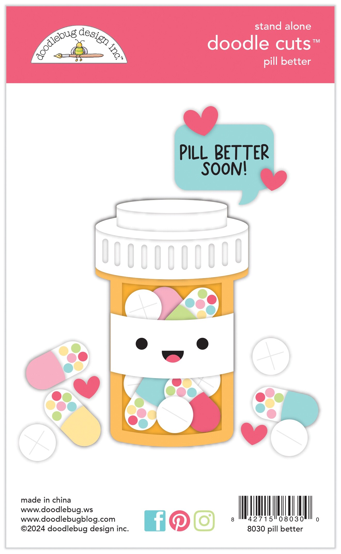 Doodlebug Doodle Cuts Dies-Pill Better