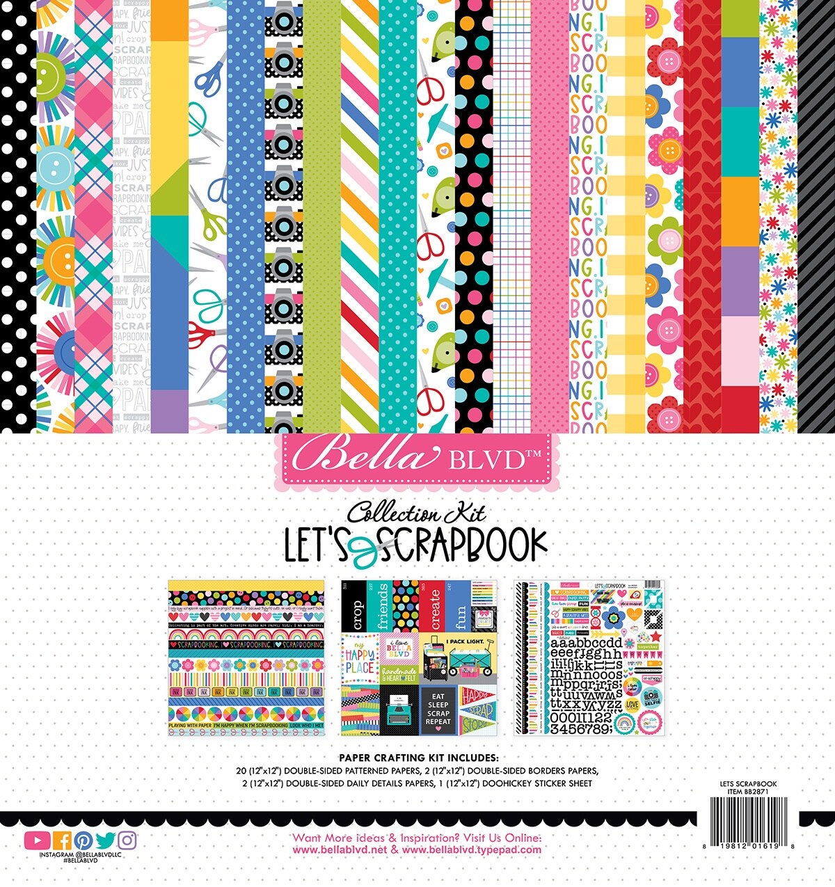 Bella Blvd Collection Kit 12&#x22;X12&#x22;-Let&#x27;s Scrapbook!