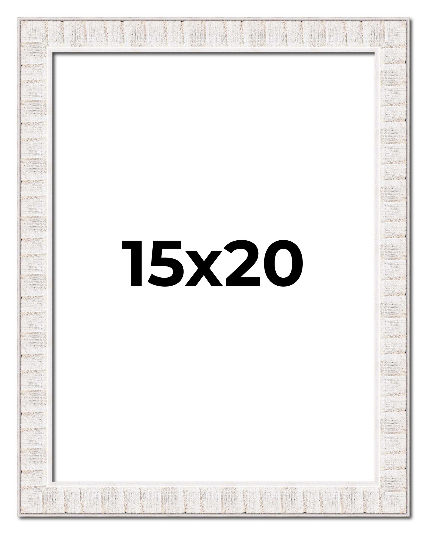 15x20 Sculpted Picture Frame with UV-Resistant Acrylic & Acid Free Backing, Available in 5 Finishes - Black, Blue, Gold, Silver, and White