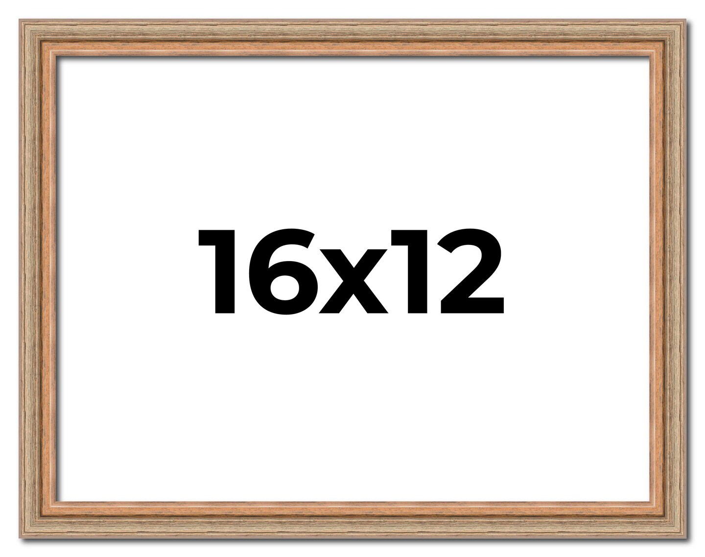 Deco Brown Picture Frame - UV Acrylic, Backing Board, Hanging Hardware Included