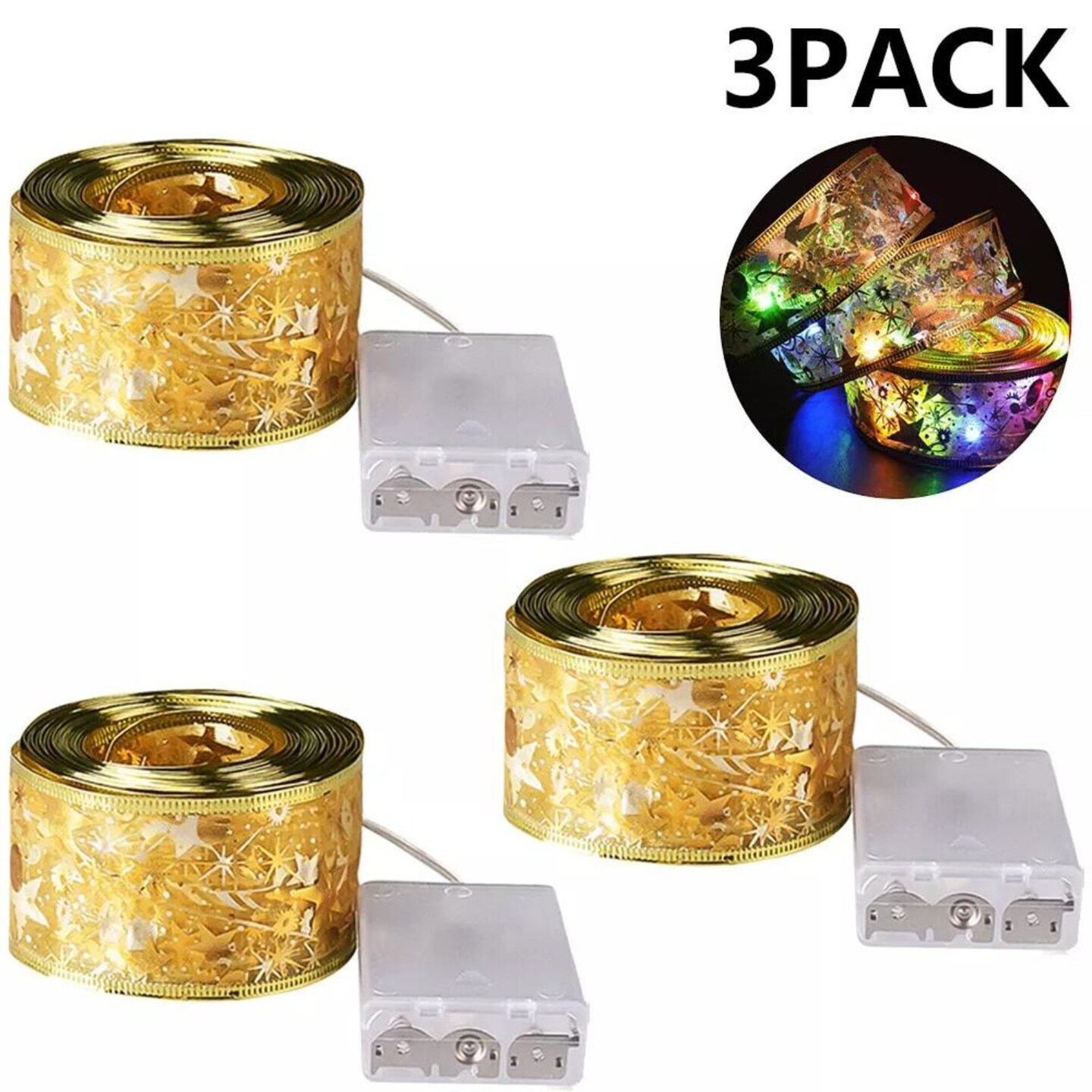 Kitcheniva Christmas LED Ribbon Multicolor 16.4 Ft