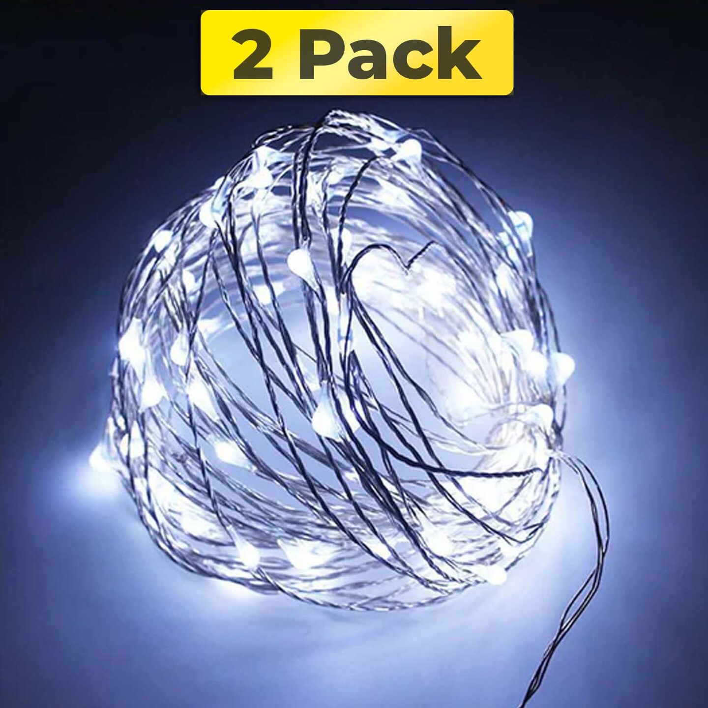 Christmas 100 LED Silver Copper Fairy Lights